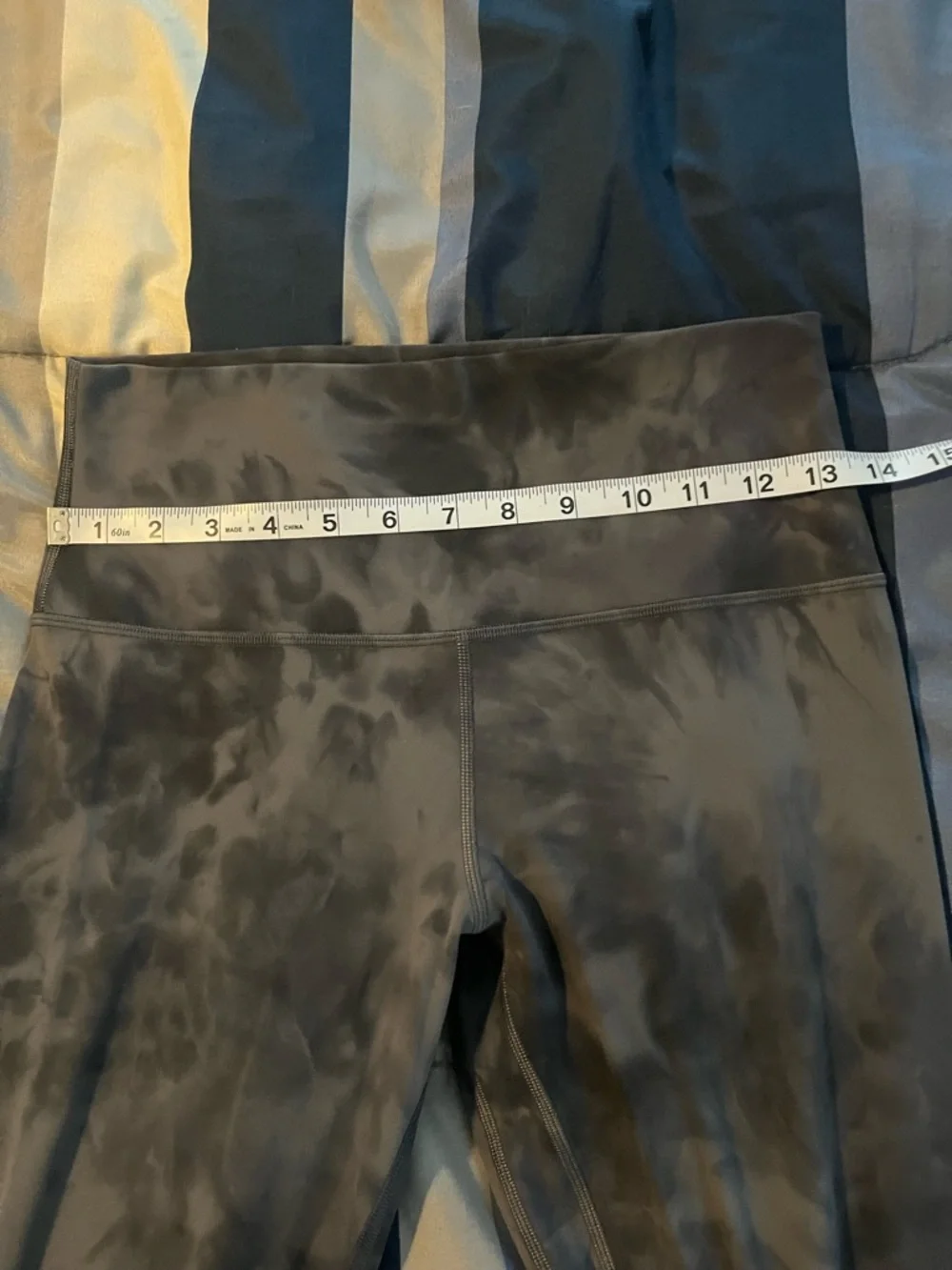 🍋EUC Lululemon Align HR Pant 28" - Diamond Dye Pitch Grey Graphite Grey - Sz 8 - Picture 9 of 14